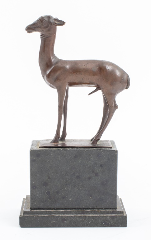 Appraisal: GRAND TOUR PATINATED BRONZE FAWN SCULPTURE Grand Tour diminutive patinated