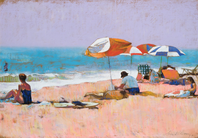 Appraisal: MARC KLIONSKY Russian b On the Beach pastel on Ingres