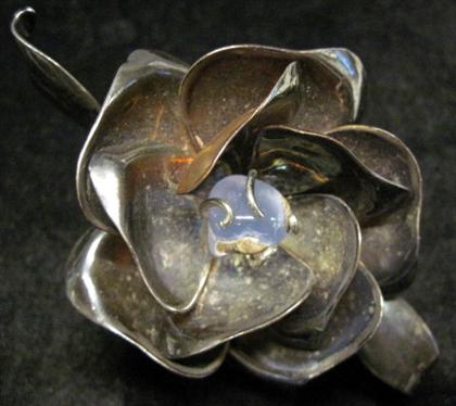 Appraisal: Sterling silver flower bracelet Los Castillomexico