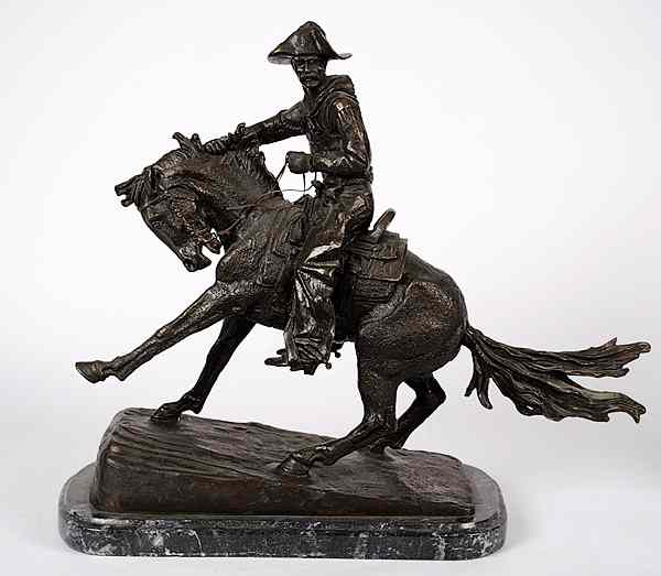 Appraisal: The Cowboy Bronze Recast by Frederick Remington Frederick Remington American