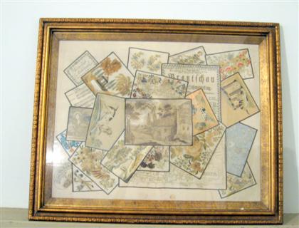 Appraisal: German trompe l'oeil needlework th century