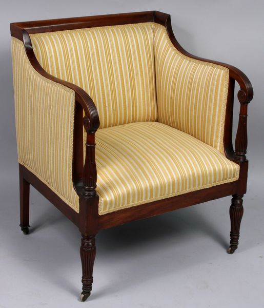 Appraisal: Sheraton armchair h x w x d Good condition EST