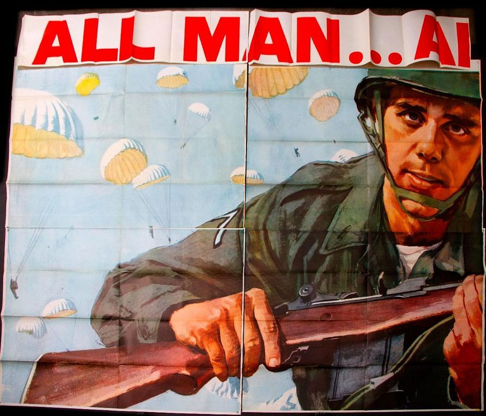 Appraisal: Vietnam era Roadside Billboard Vietnam era Roadside Billboard Very large