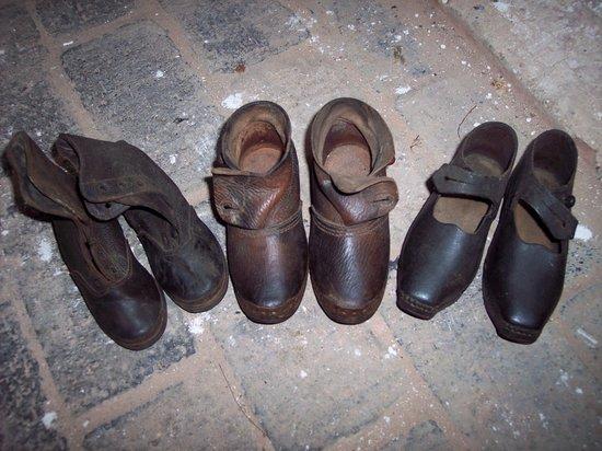 Appraisal: Two pairs of children's clogs and a pair of boots