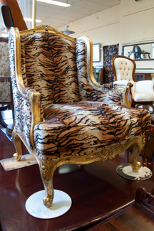 Appraisal: LOUIS STYLE GOLD PAINTED AND UPHOLSTERED ARM CHAIR