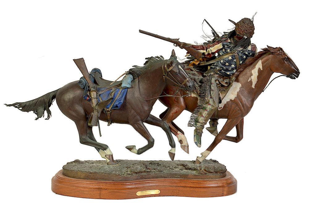 Appraisal: Dave McGary 'When Lightning Strikes' Bronze L Dave McGary American