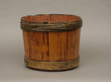 Appraisal: Red-Painted Bucket