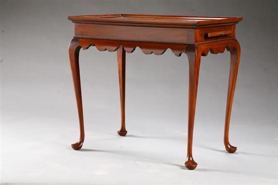 Appraisal: QUEEN ANNE-STYLE TEA TABLE David LeFort Hanover Massachusetts late th