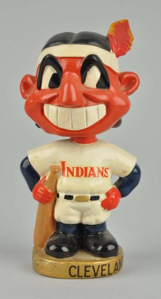 Appraisal: Cleveland Indians Gold Base Bobbin Head Circa - Marked Made