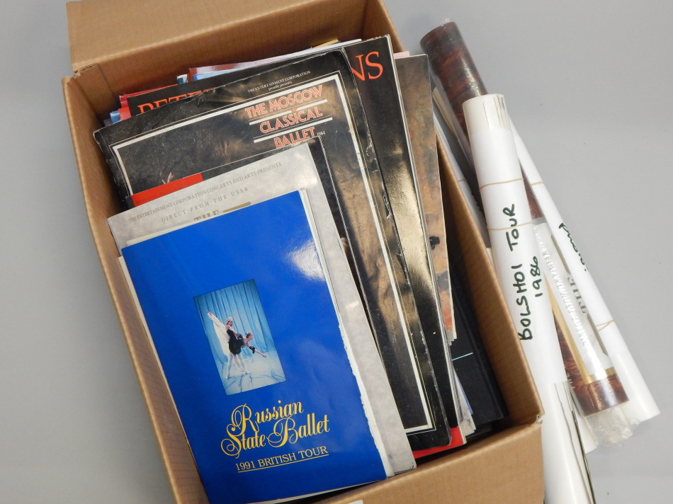 Appraisal: Miscellaneous ballet memorabilia to include books magazines and programs signed