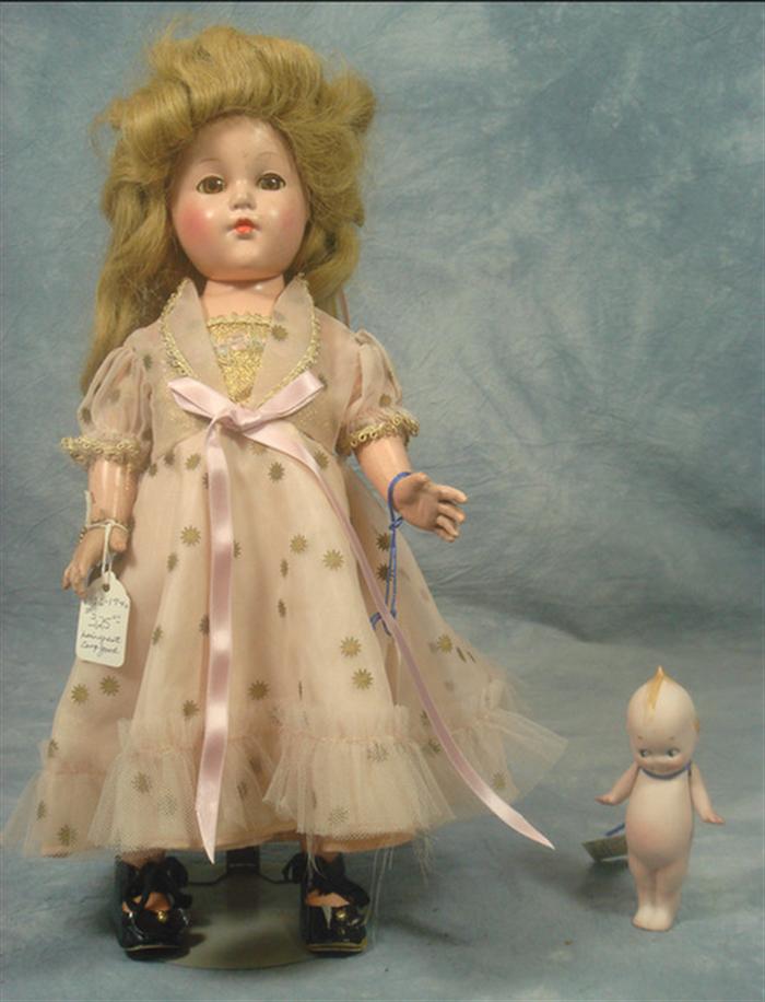 Appraisal: Bisque Kewpie Doll and Effanbee Anne Shirley Doll marked on