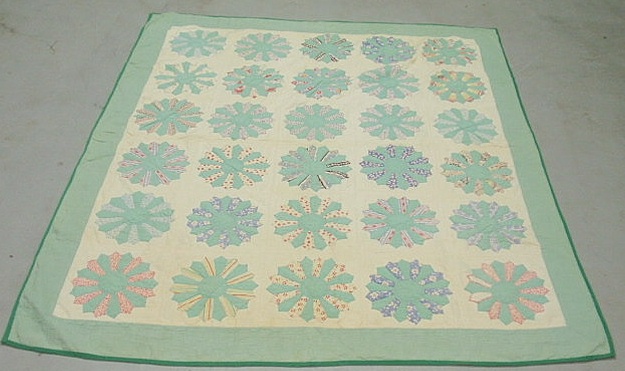 Appraisal: Youth quilt with colorful appliqu d snowflakes x