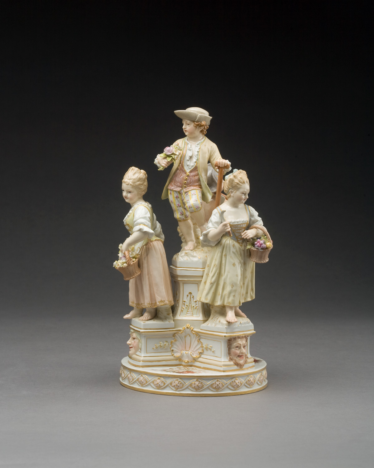 Appraisal: BERLIN PORCELAIN GARDENER GROUP KPM LATE NINETEENTH-EARLY TWENTIETH CENTURY Modelled