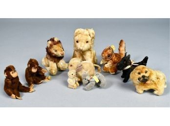 Appraisal: Ten assorted Steiff animals some complete with button and tag