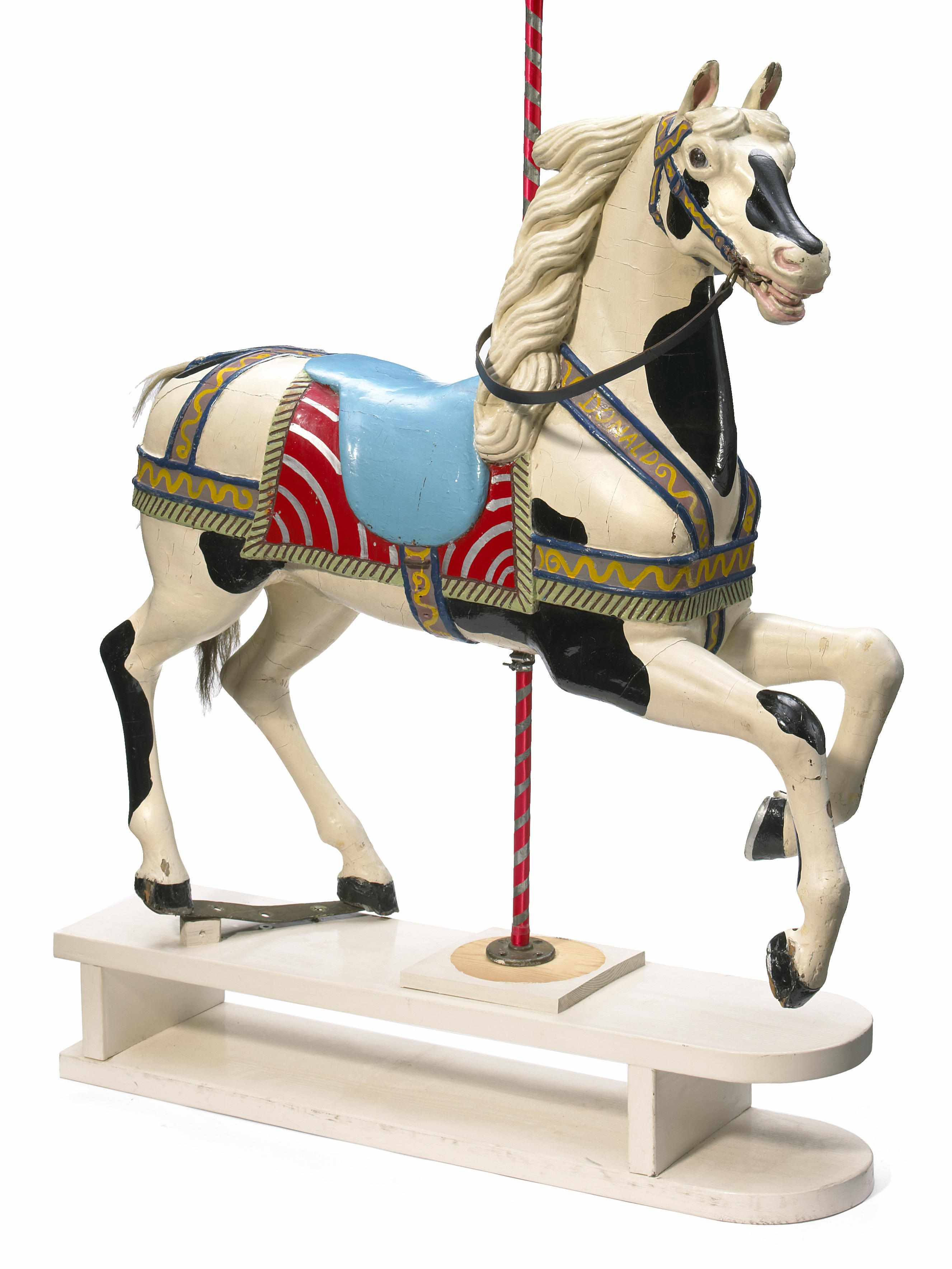 Appraisal: A carved and painted carousel horse Mueller German early th