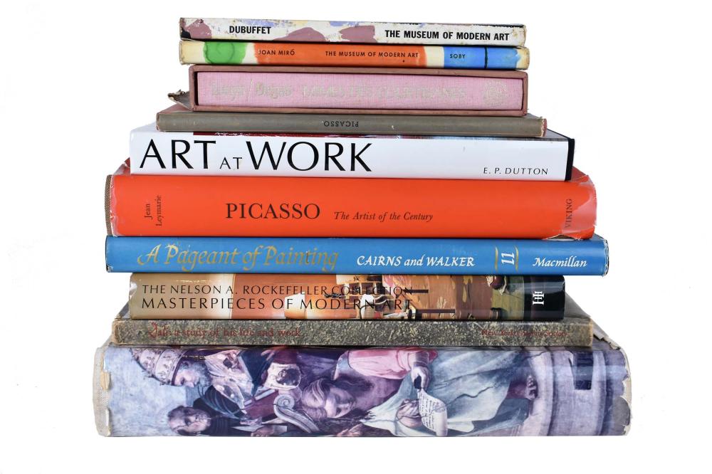 Appraisal: EIGHT BOOKS OF FINE ARTIncluding Picasso The Artist of the