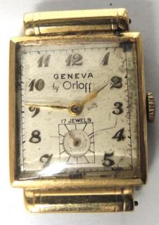 Appraisal: Orloff K Gold Vintage Swiss Watch The K gold case