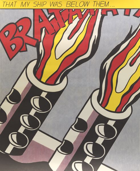 Appraisal: ROY LICHTENSTEIN AMERICAN - x As I Opened Fire Triptych