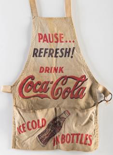 Appraisal: Coca-Cola Server Apron Atlanta Georgia Coca-Cola Co ca Very nice