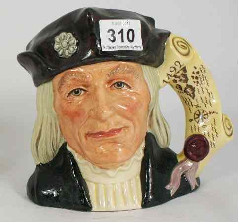 Appraisal: Royal Doulton Large Character Jug Christopher Columbus D th Anniversary