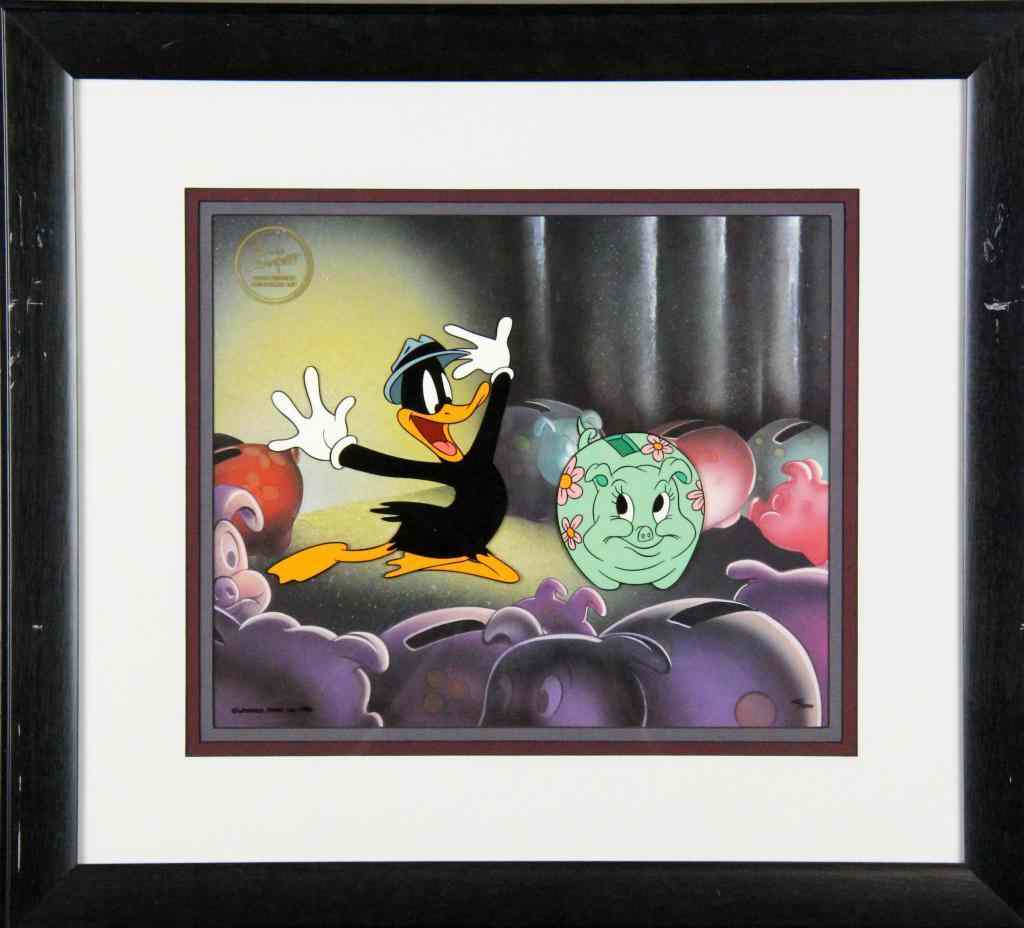 Appraisal: Warner Bros Limited Edition Daffy Duck CelWarner Bros hand painted