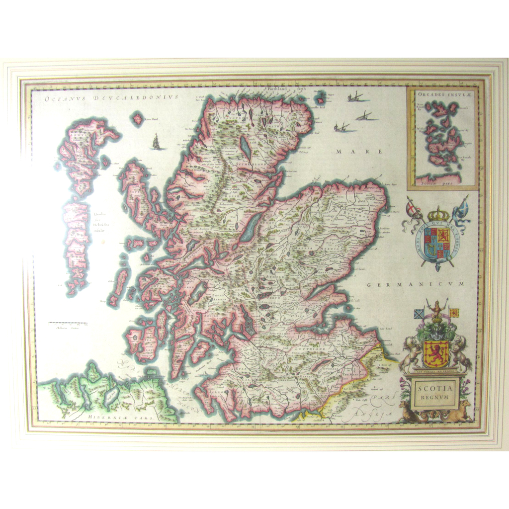 Appraisal: Scotland - Blaeu Willem Janszoon Scotia Regnum Amsterdam Willem Blaeu