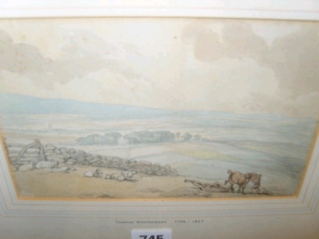 Appraisal: An early th century watercolour study of a country landscape