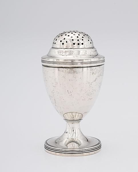 Appraisal: PETER WILLIAM BATEMAN SILVER SUGAR SHAKER English struck for London