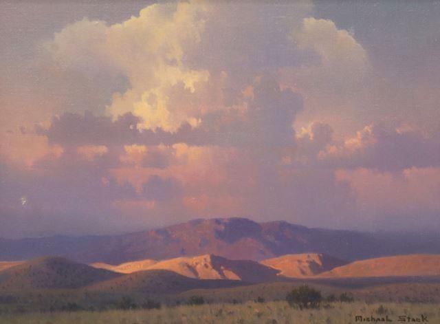 Appraisal: Framed oil on canvas painting The Evening Cloud Over Vail