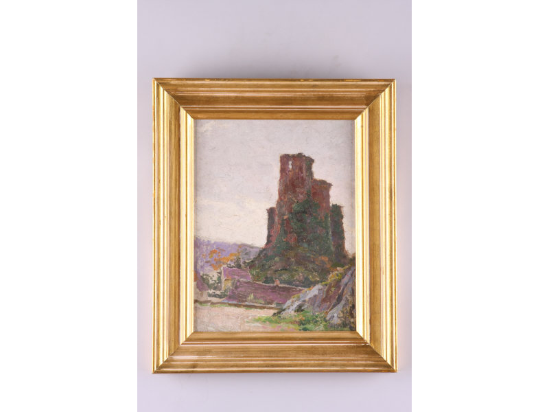 Appraisal: Emile Baraize Fr th c The Tower oil on board