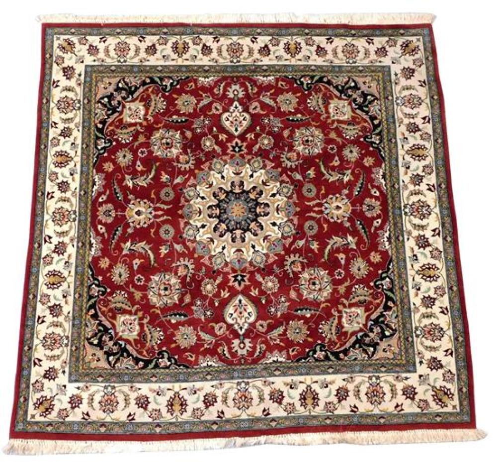 Appraisal: RUG Pakistani Persian pattern fine ' x ' hand-knotted wool