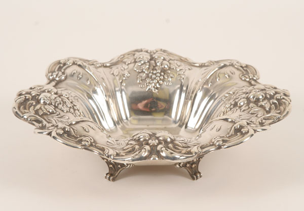 Appraisal: Reed Barton Francis I sterling silver footed bowl with repousse