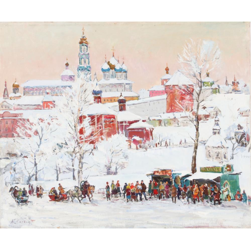 Appraisal: BORIS LISKOW RUSSIAN FEDERATION B THE GOLDEN RING CITY SCENE