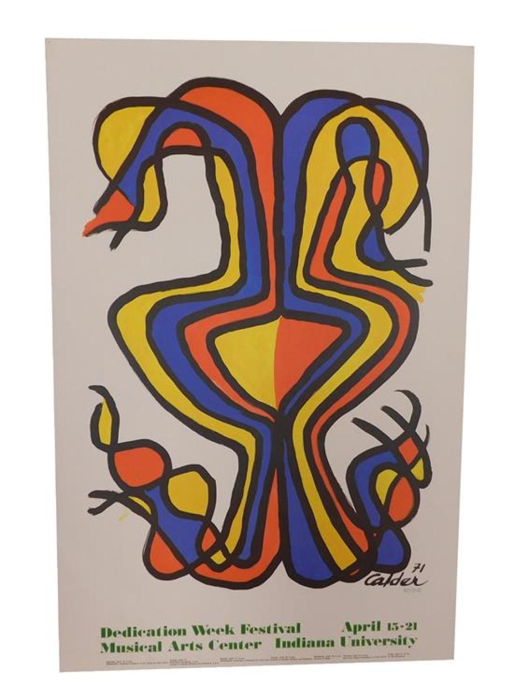 Appraisal: After Alexander Calder American - th C limited edition lithograph