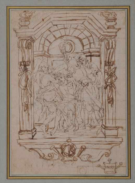 Appraisal: ITALIAN SCHOOL DESIGN FOR A RELIEF OF THE CROWNING THORNS