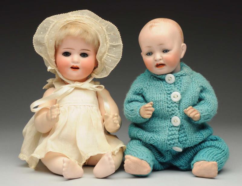 Appraisal: Lot Of Character Baby Dolls German bisque socket heads larger