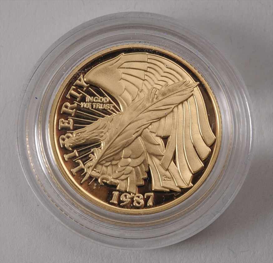 Appraisal: UNITED STATES CONSTITUTION FIVE DOLLAR GOLD PROOF As issued in