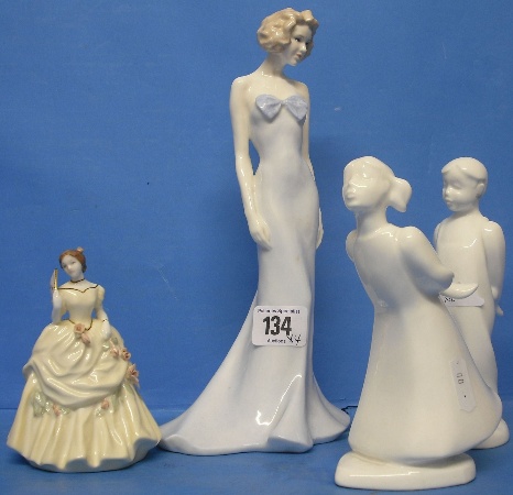 Appraisal: Coalport Figures Nicola Miniature Lady Emily and Royal Doulton Images