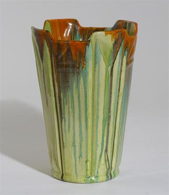 Appraisal: Delecia' a Clarice Cliff Bizarre vase painted in running colours