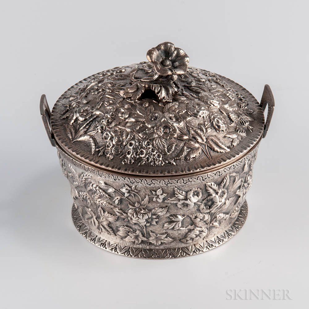 Appraisal: S Kirk Son Silver Covered Butter Dish S Kirk Son