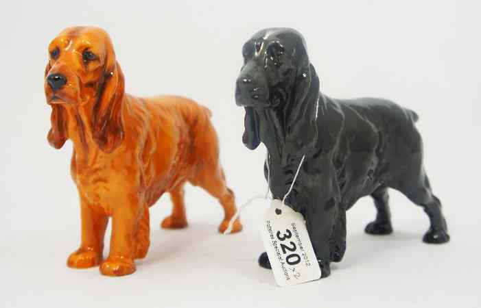 Appraisal: Royal Doulton Medium Sized Setter Dog in Black HN and