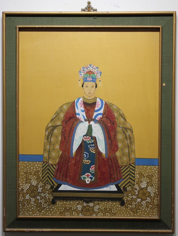 Appraisal: Chinese Watercolor of a Nobleman Chinese Watercolor of a Nobleman