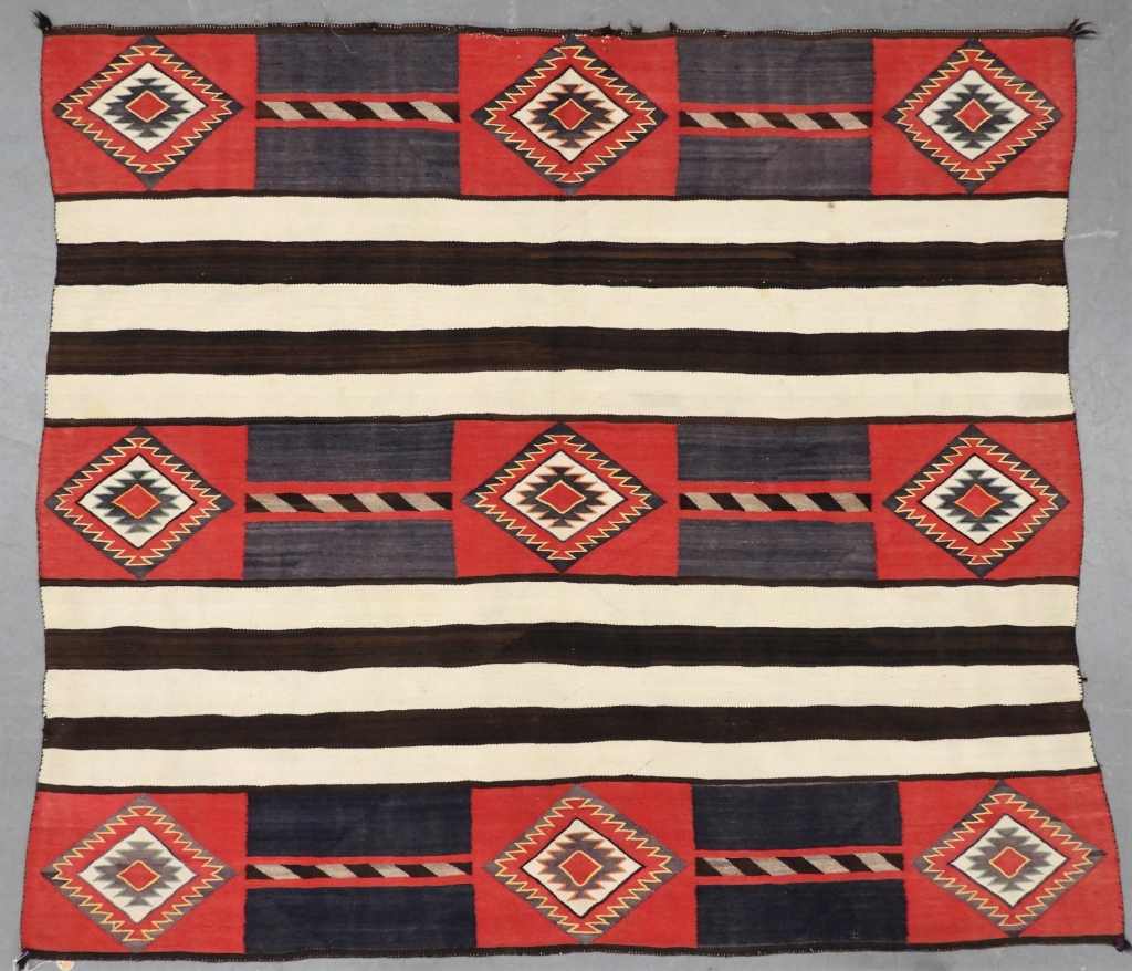 Appraisal: C NAVAJO RD PHASE CHIEFS BLANKET United States Circa Rug