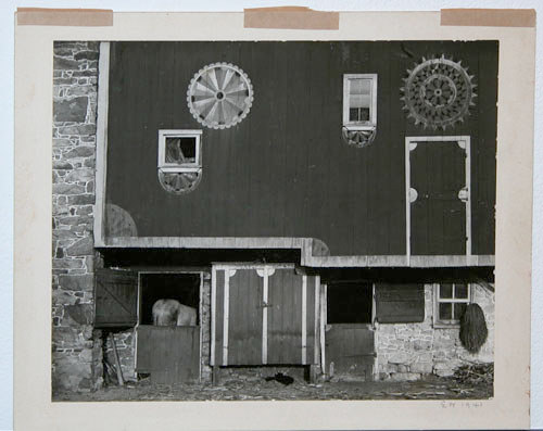 Appraisal: Barn With Hex Signs Weston Edward American - silver print