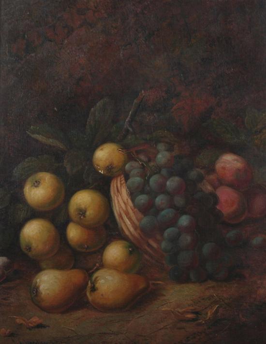 Appraisal: J L WARDLEWORTH German th th century STILL LIFE WITH