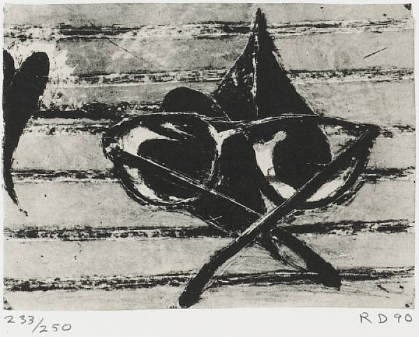 Appraisal: Richard Diebenkorn American - Untitled from Harvey Gantt portfolio G