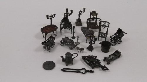 Appraisal: A quantity of alloy dolls' house furniture