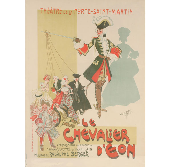 Appraisal: Vintage poster advertising a production of the French comedic opera