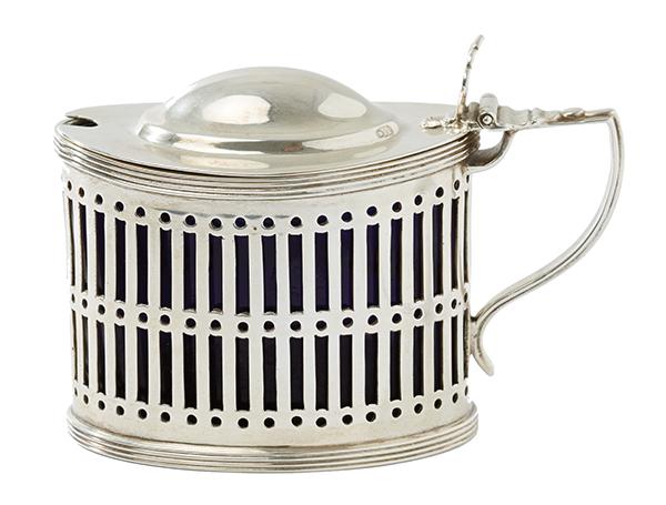 Appraisal: A GEORGE III SILVER MUSTARD POT BY RICHARD CROSSLEY LONDON