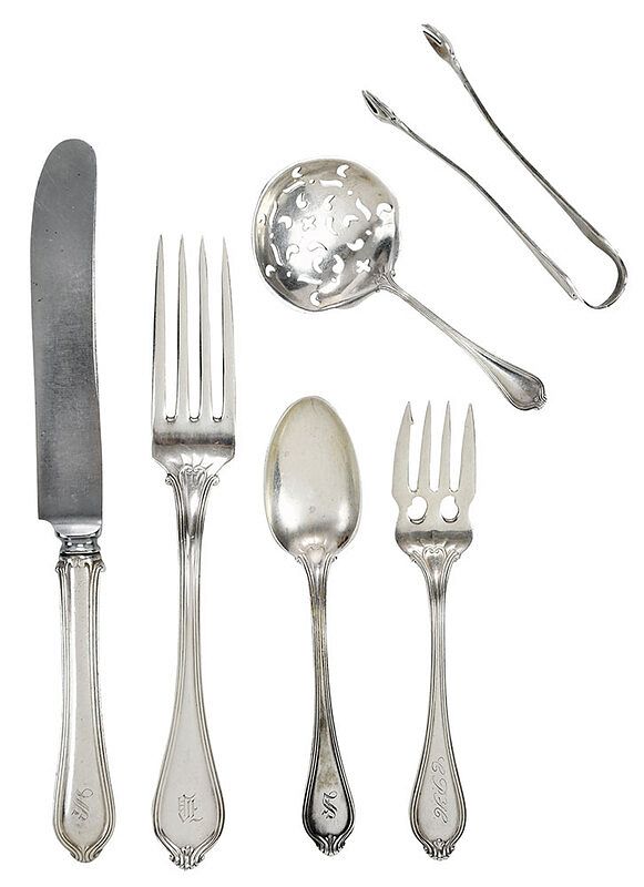 Appraisal: Paul Towle Paul Revere Sterling Flatware pieces American th century